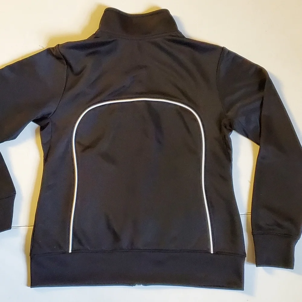 Kids Nike zip up black jacket Sz M